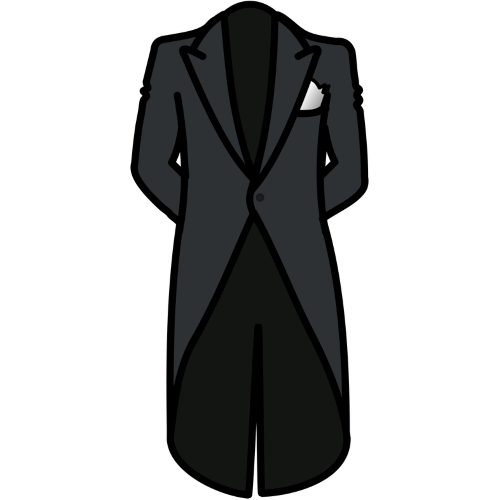 a black tailcoat.